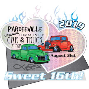 14th Annual Pardeeville Community Car & Truck Show Logo